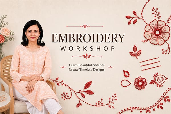 Embroidery Workshop - Raja Rani Academy