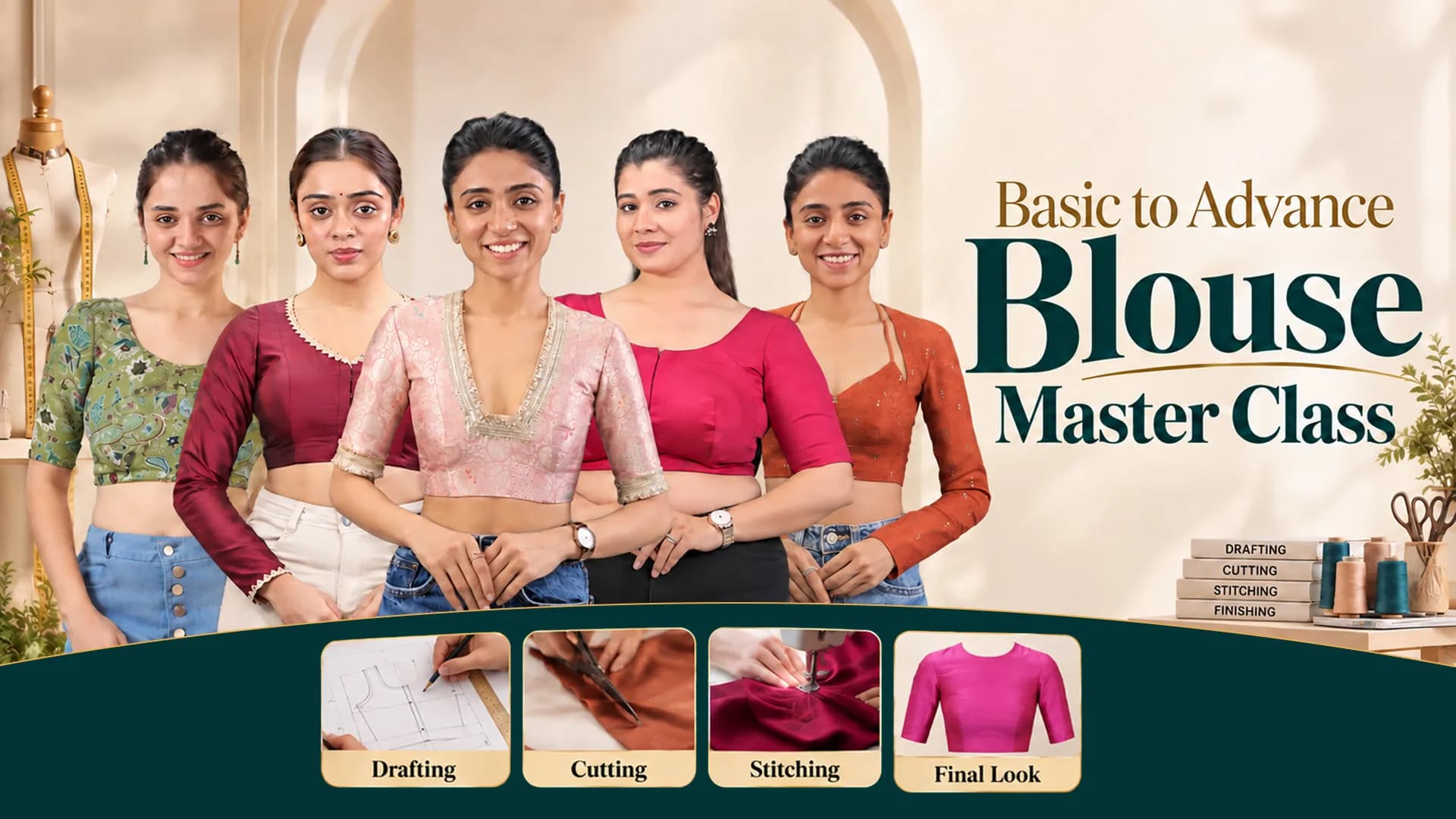 Basic To Advance Blouse Master Class - Raja Rani Academy